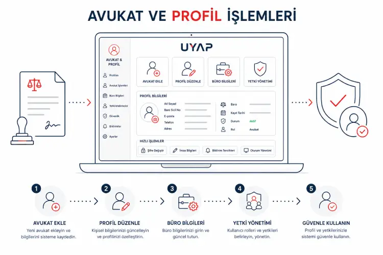 Avukat ve Profil İşlemleri